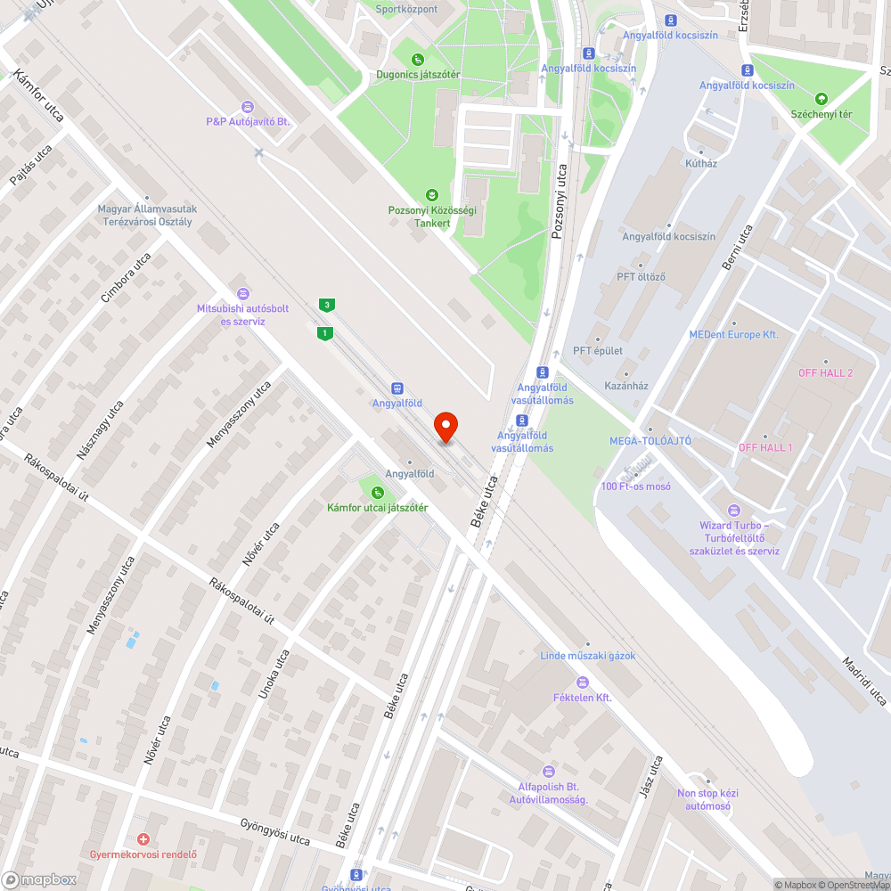 Galambszar bejelentés helye