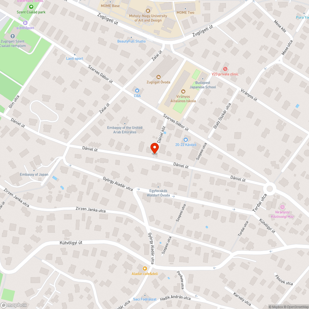 Dániel köz bejelentés helye