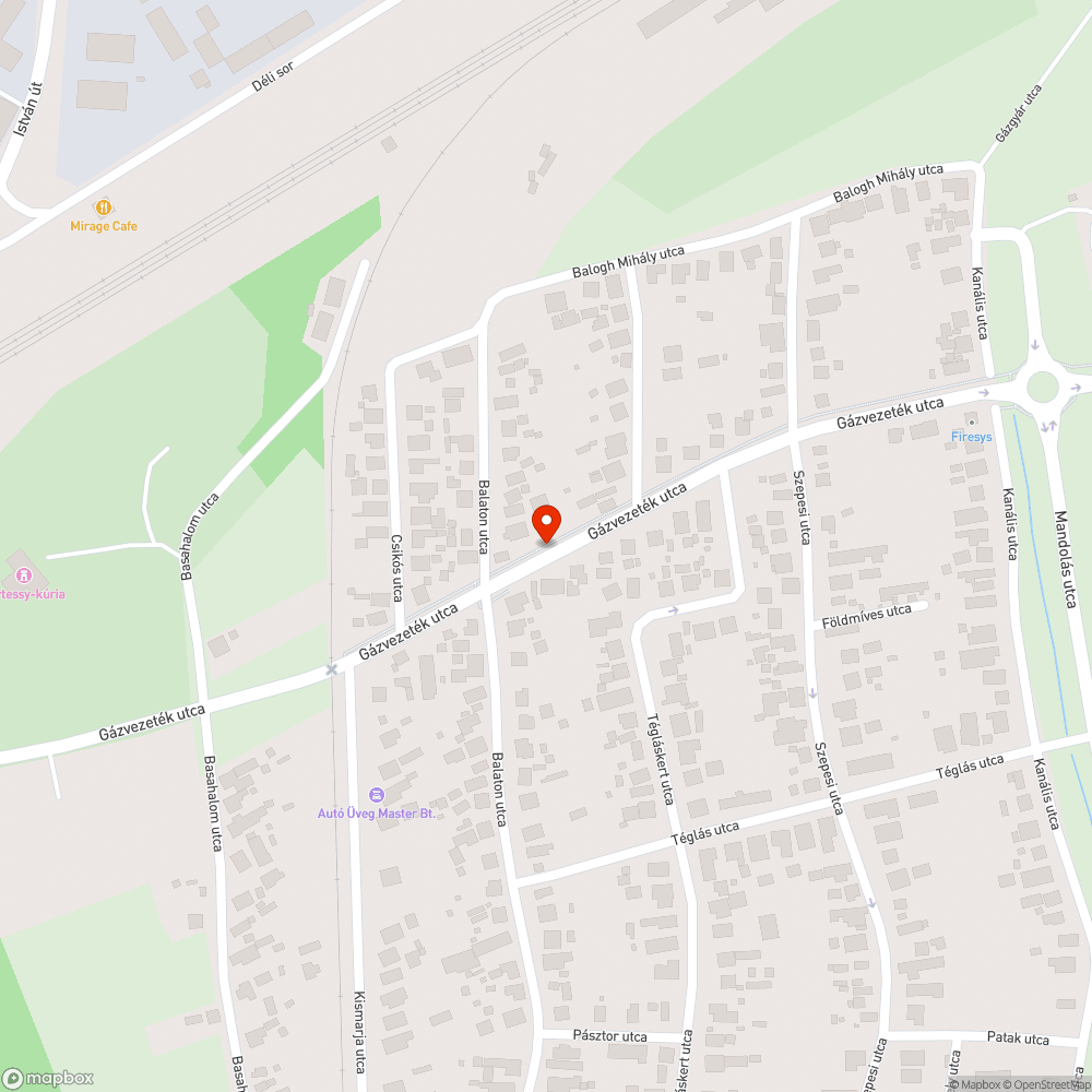 Kátyú bejelentés helye