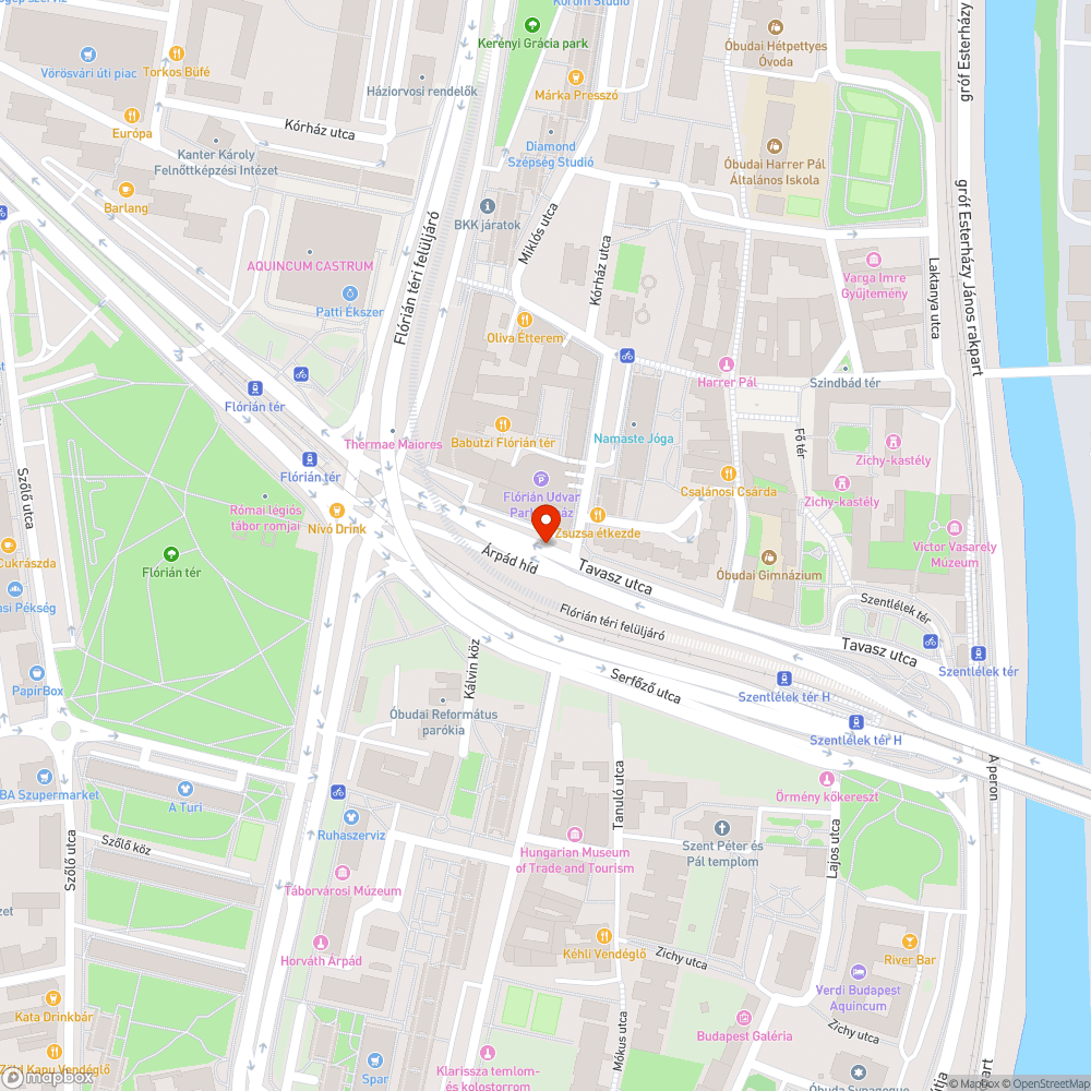 Tavasz utcai buszsáv bejelentés helye