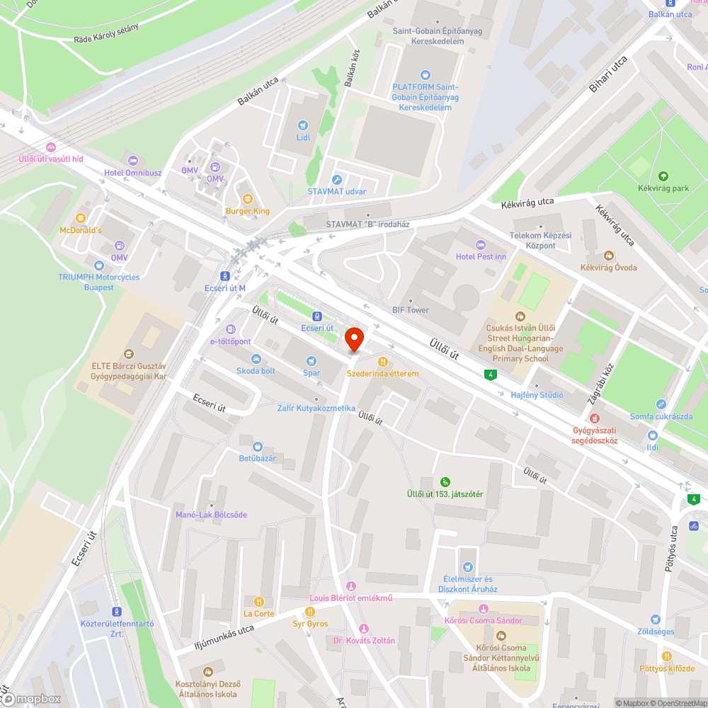 Rosszul kivitelezett buszmegálló bejelentés helye