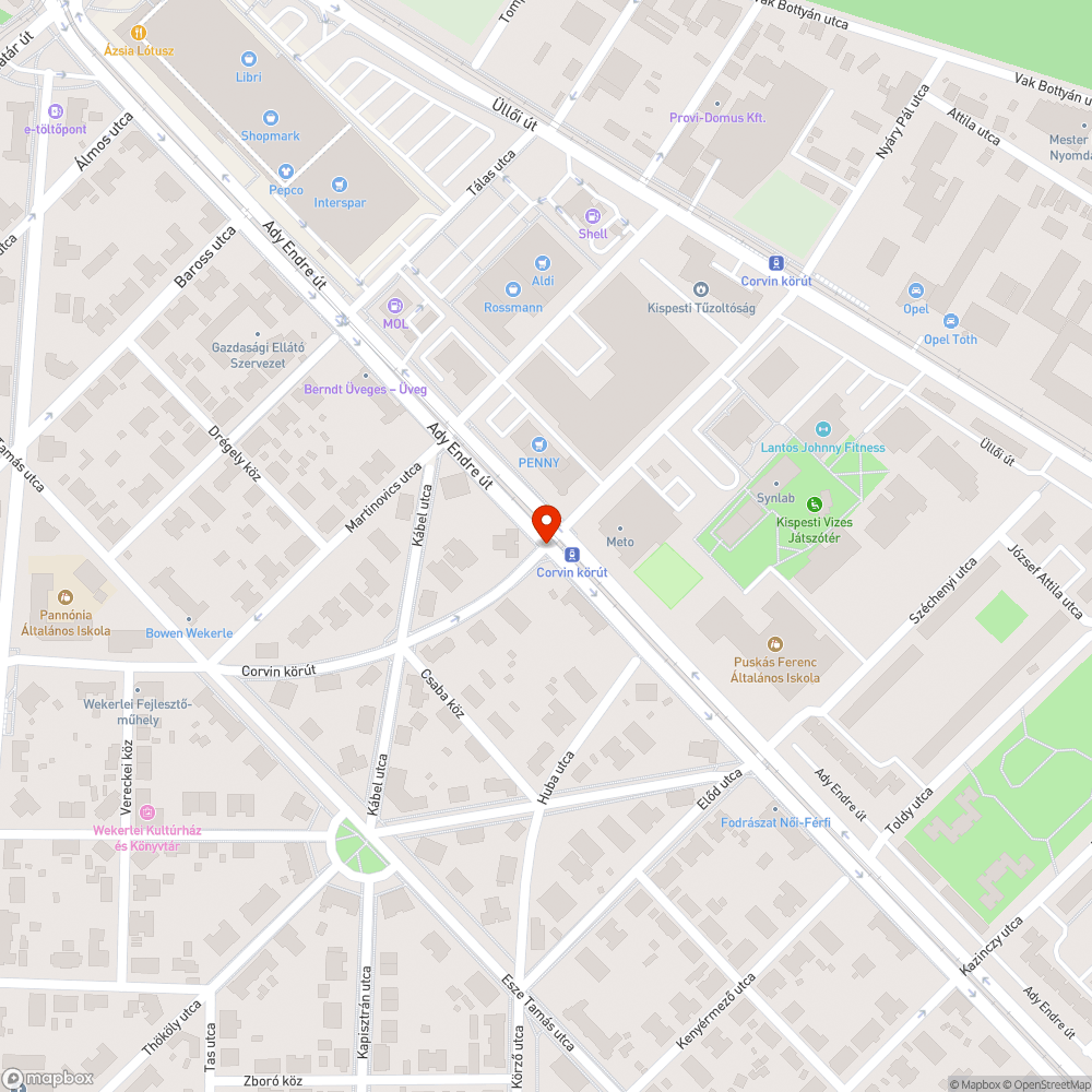 Besüllyedt csatornafedlap bejelentés helye