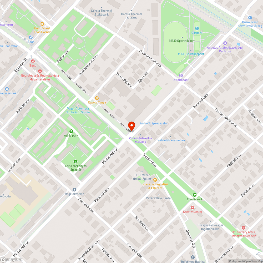 Kátyú bejelentés helye