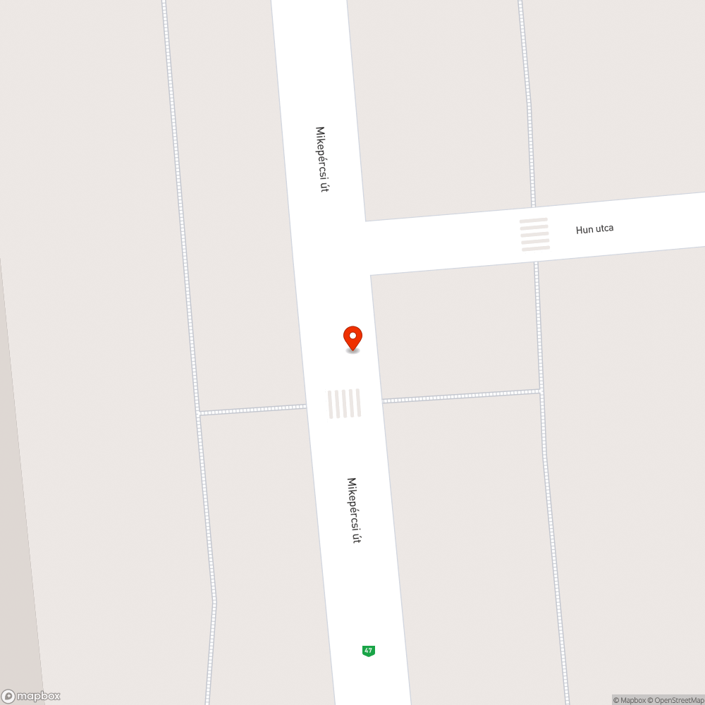 Balesetveszélyes aknafedő a bicikliúton bejelentés helye