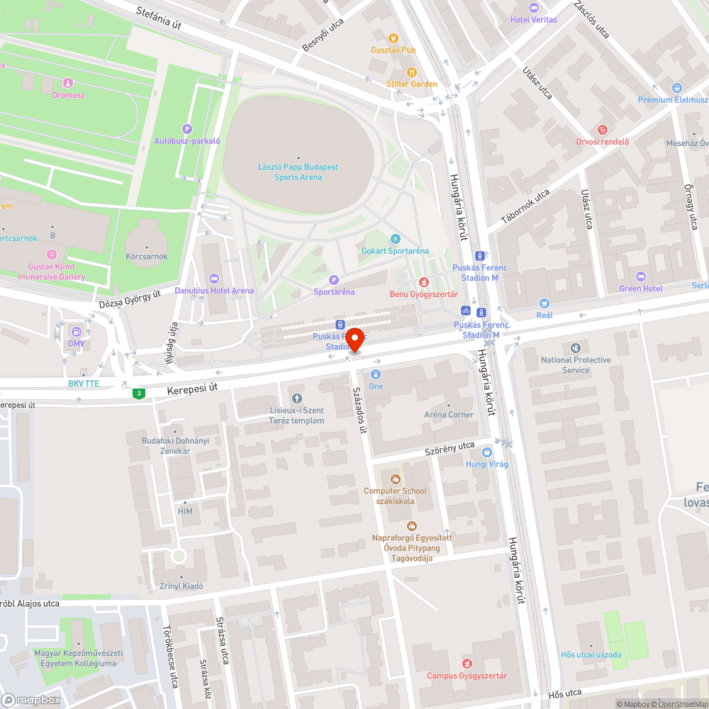 Letarolt korlátok a Puskás Stadionnál bejelentés helye