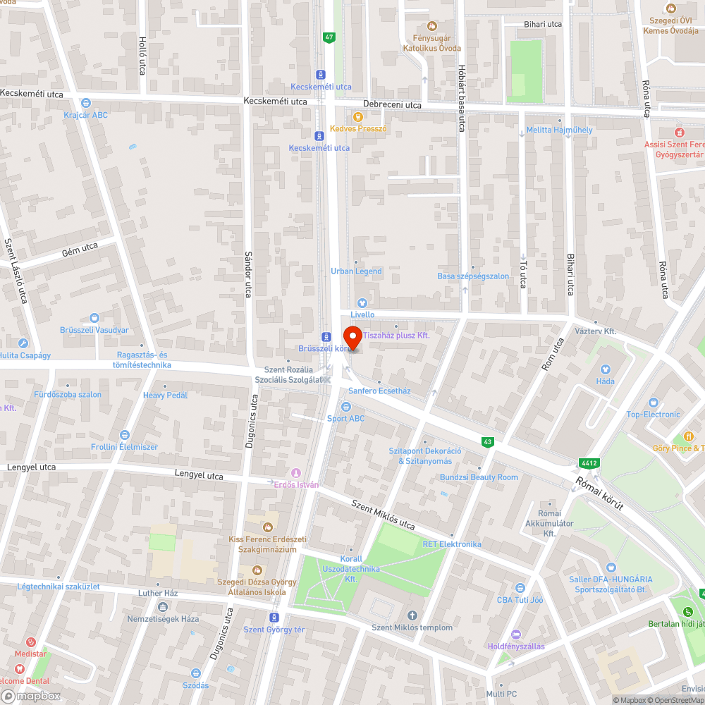 Törött kukatető bejelentés helye