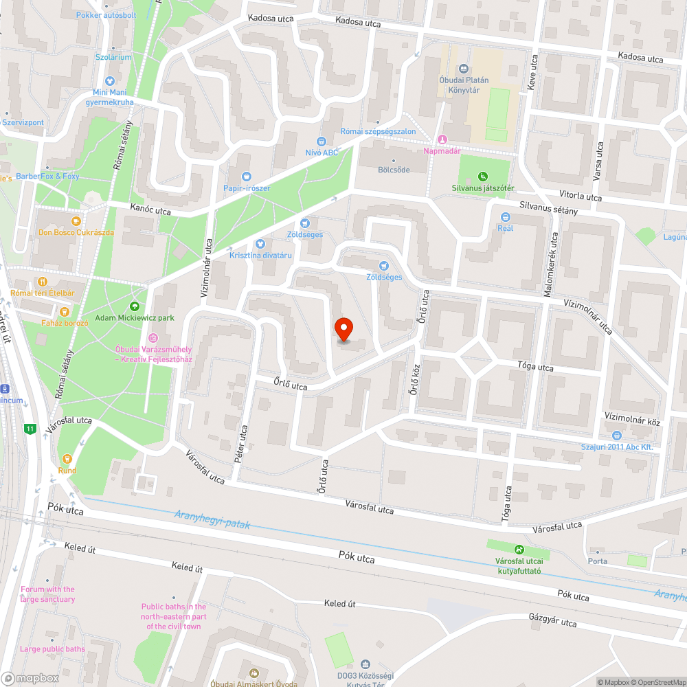 Sáros út bejelentés helye