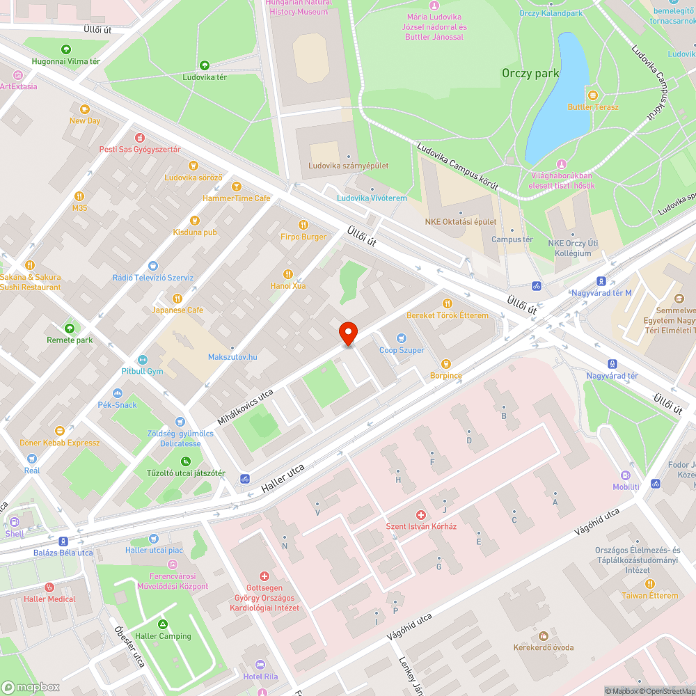 Közvilágitás bejelentés helye