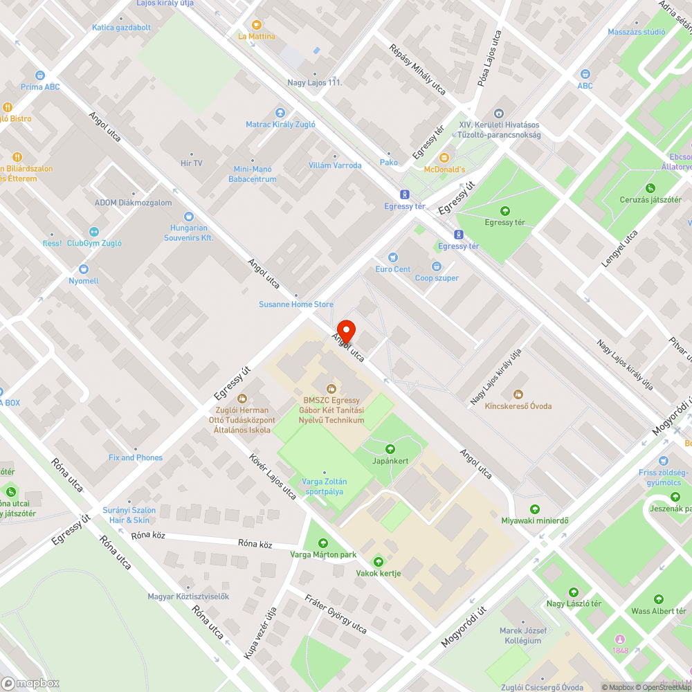 Úttesten avar kupacok bejelentés helye