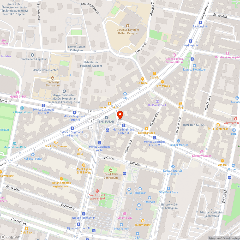 Taktilis útpanel elmozdulása a körtéren bejelentés helye