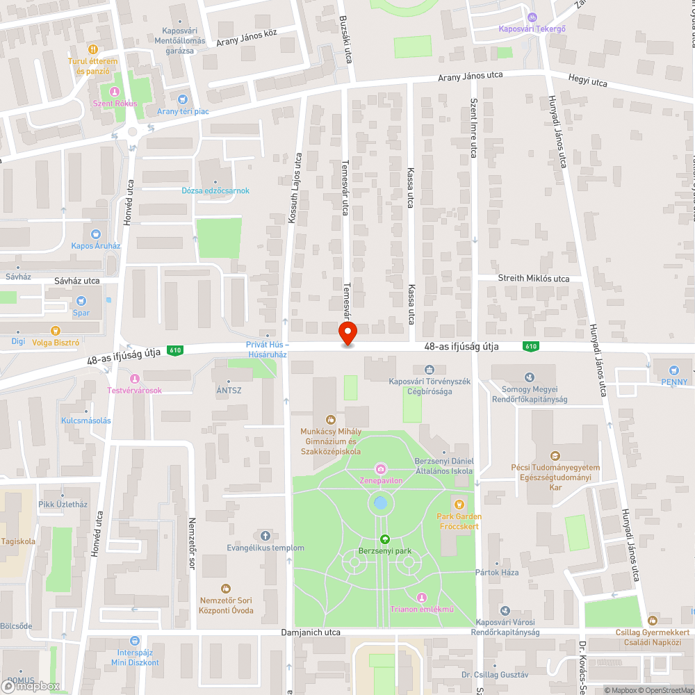 Balesetveszéles járda bejelentés helye