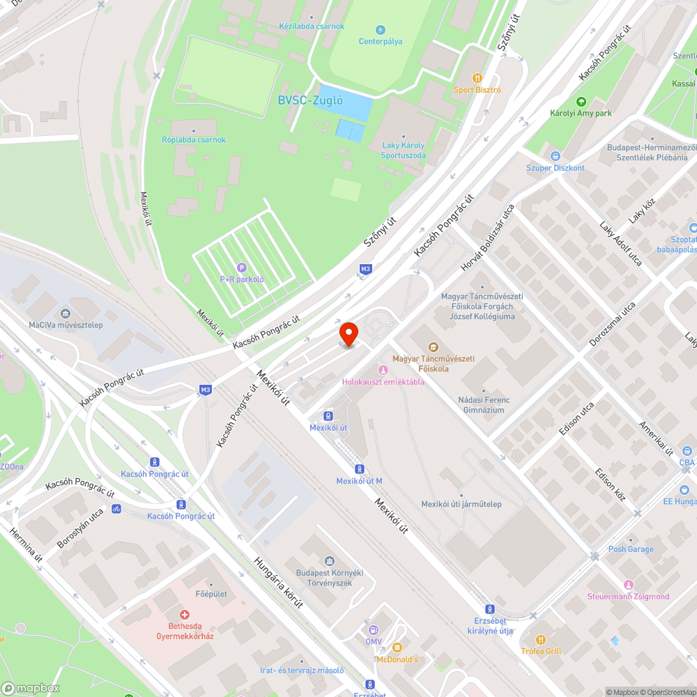 Roncs bejelentés helye