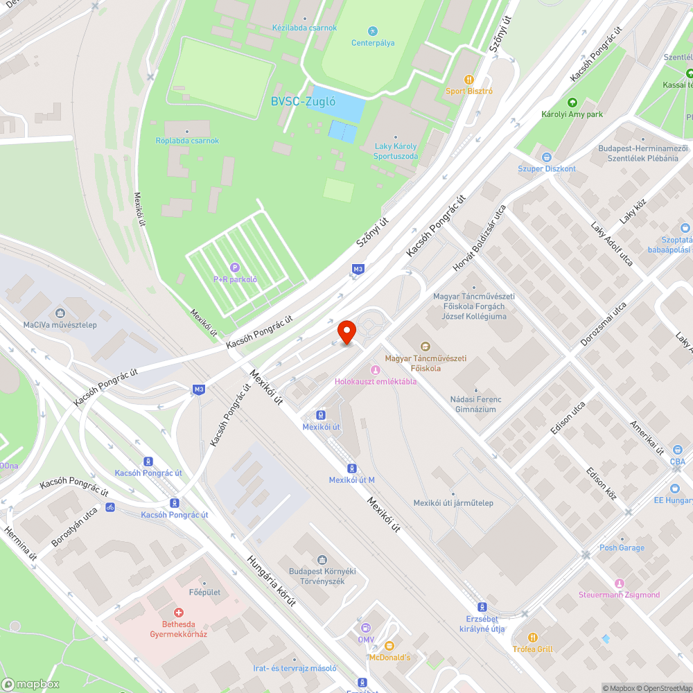 Roncs bejelentés helye