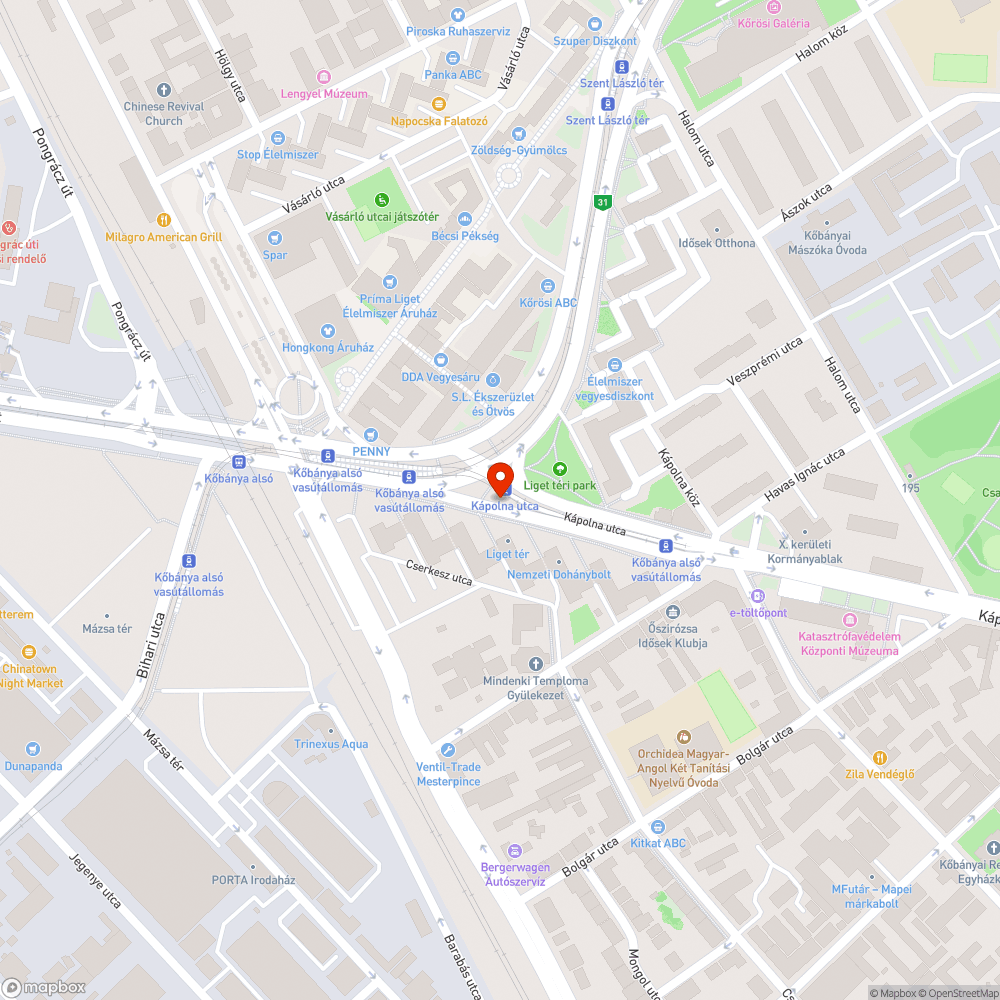 Kivágott díszfák bejelentés helye