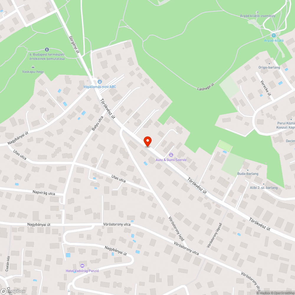 Leszakadt távközlési kábel bejelentés helye