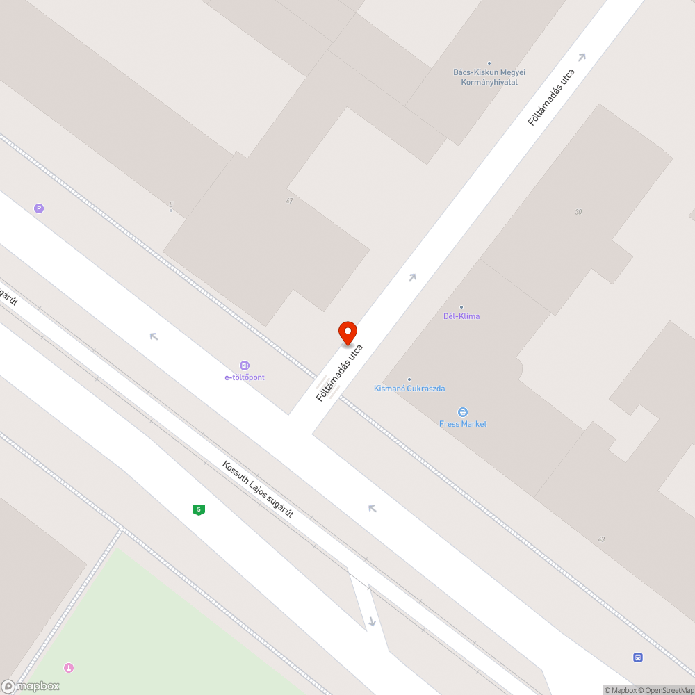 Kátyú a Föltámadás utcában bejelentés helye