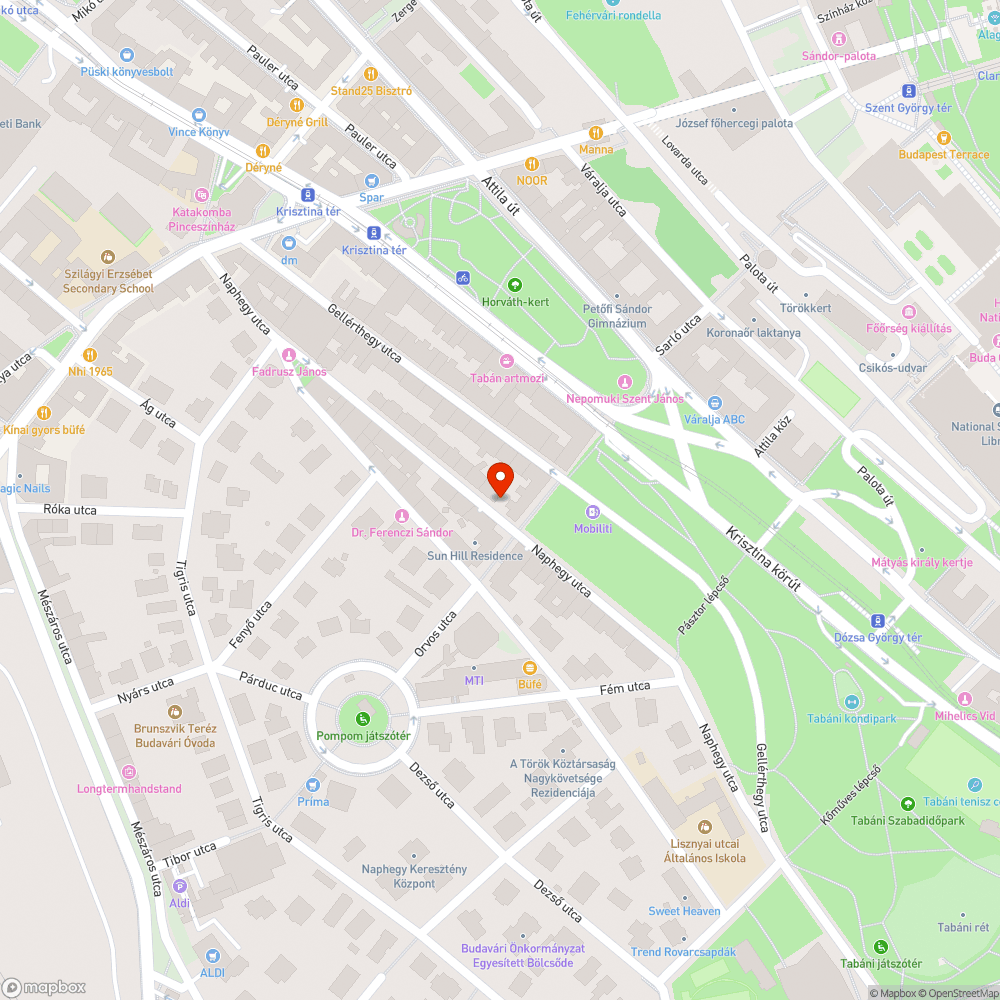 Kátyúk bejelentés helye