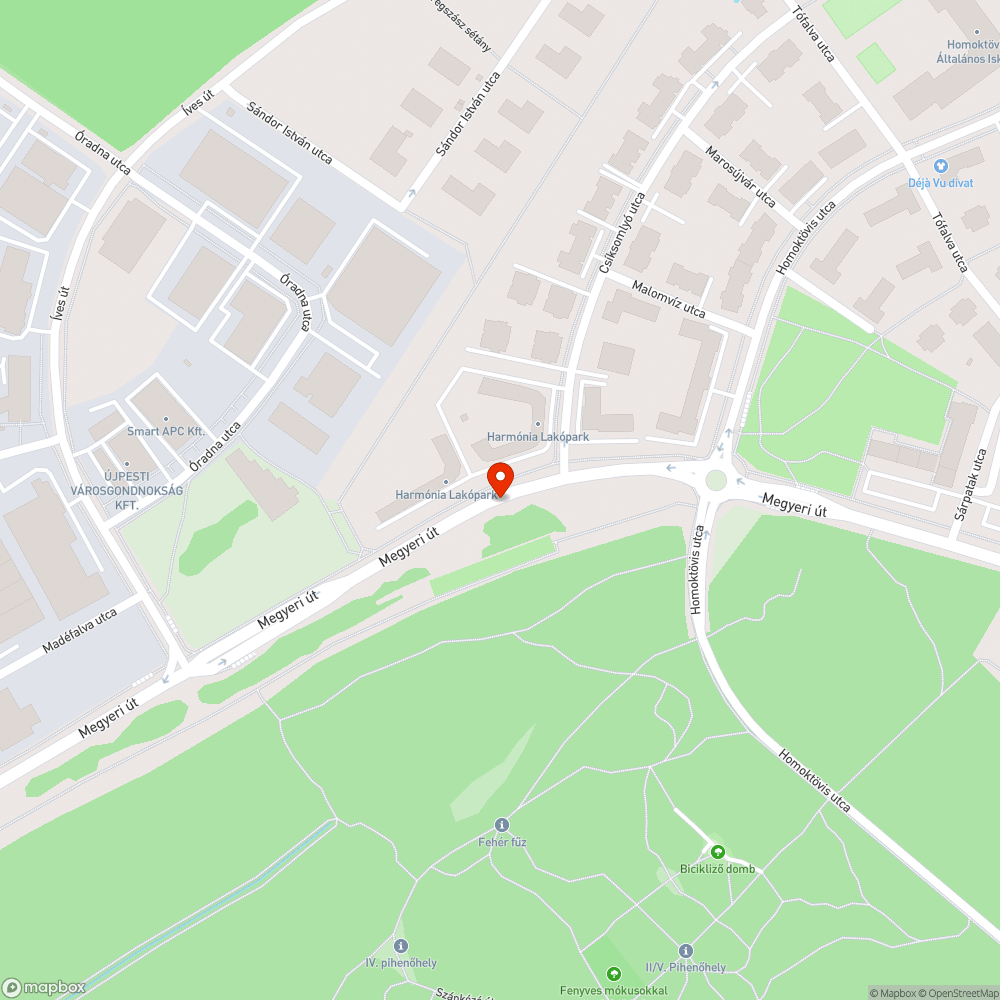 Három kátyú bejelentés helye