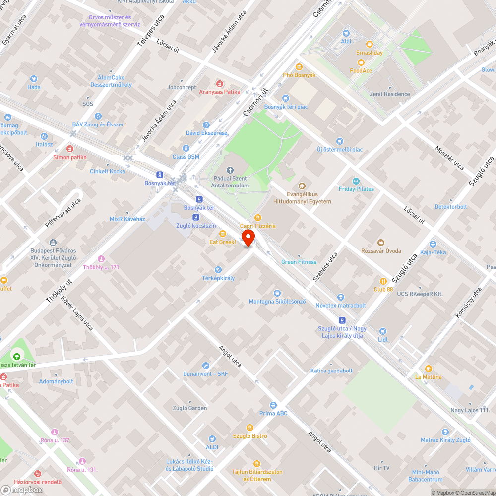 Járdára lógó parkolás bejelentés helye