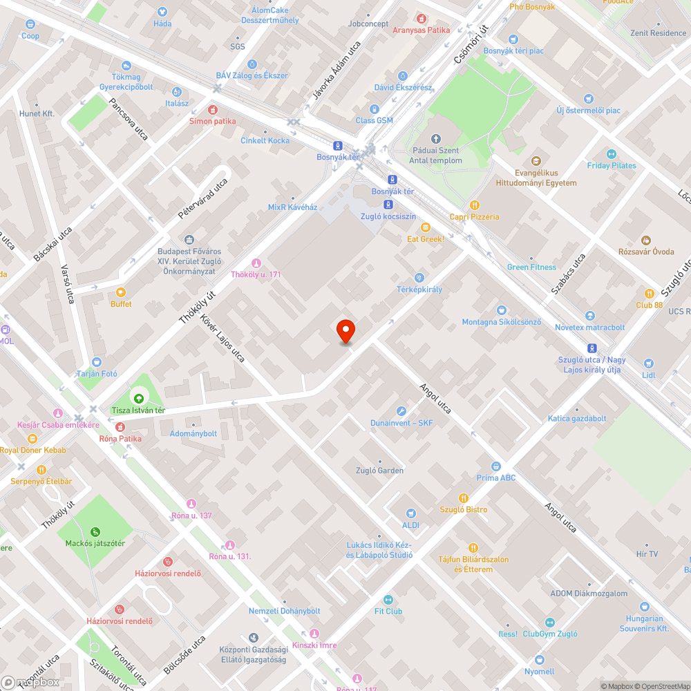 Sáros, mocskos utca Zuglóban bejelentés helye