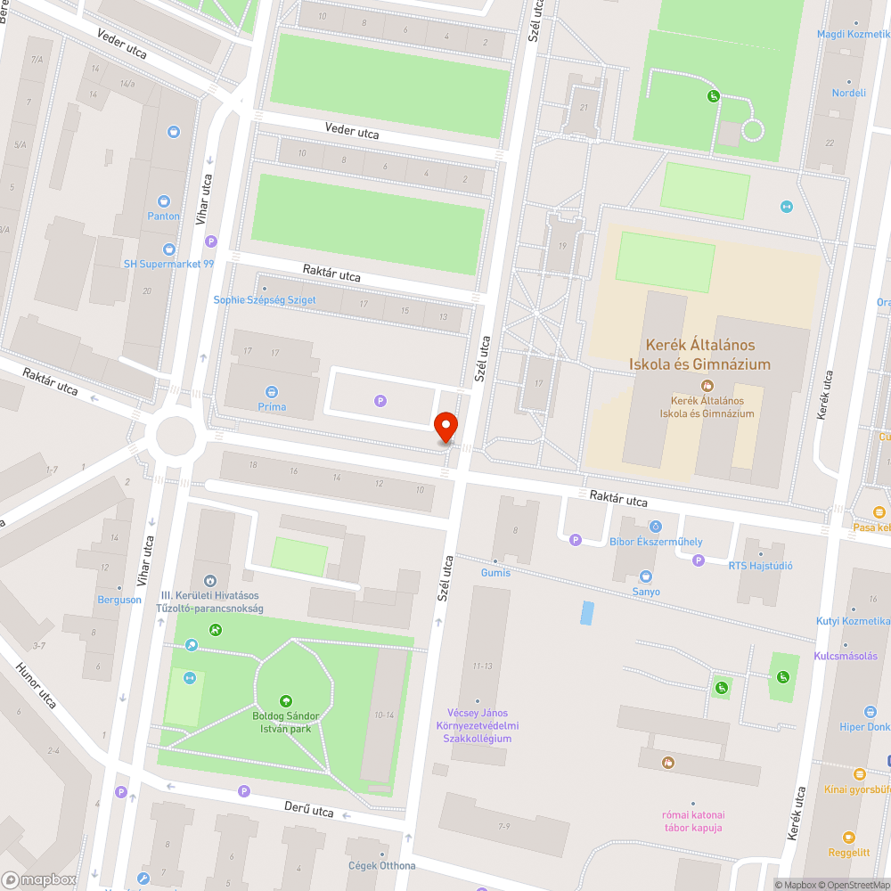 Hiányos járdaburkolat bejelentés helye