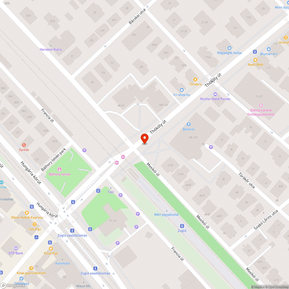 Közműfedélből hulló kitöltőanyag bejelentés helye