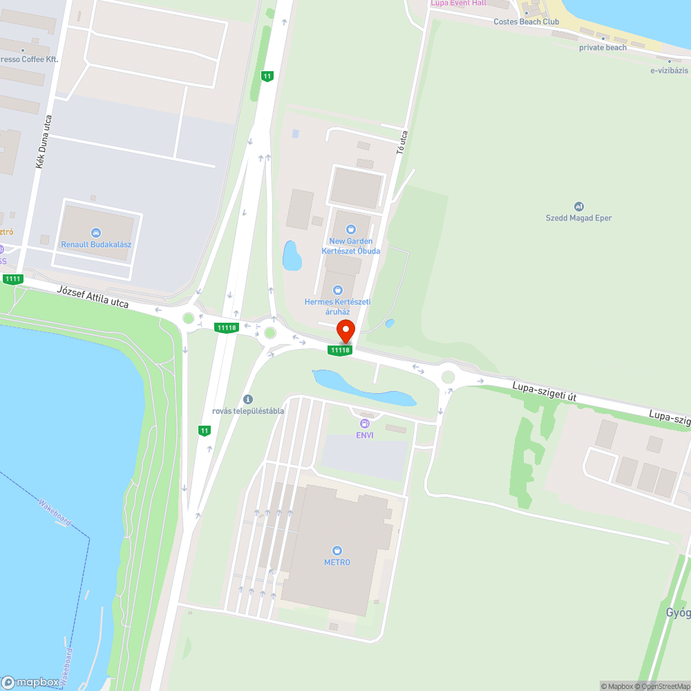 Kiégett lámpa bejelentés helye