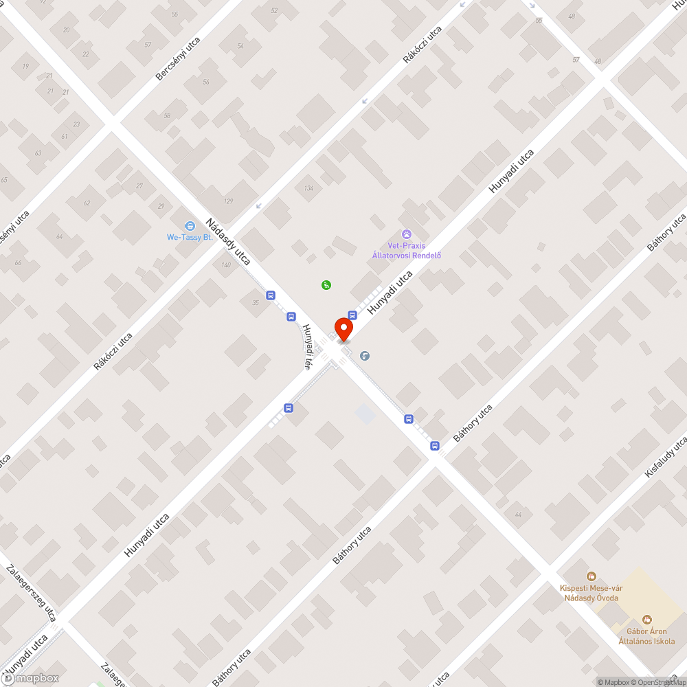 Közlekedési lámpa bejelentés helye