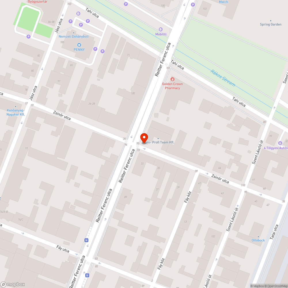 Elhagyott jármű bejelentés helye