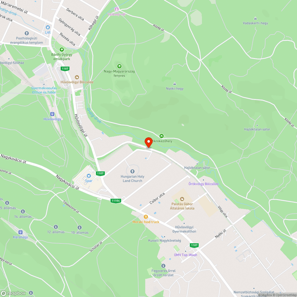 Szemét, megtelt kuka bejelentés helye