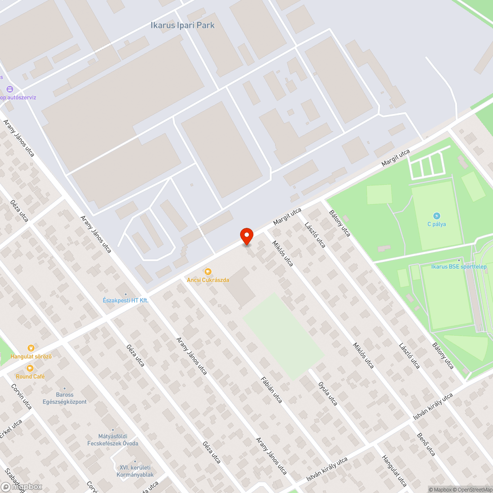 Beszakadó Vízelvezető bejelentés helye