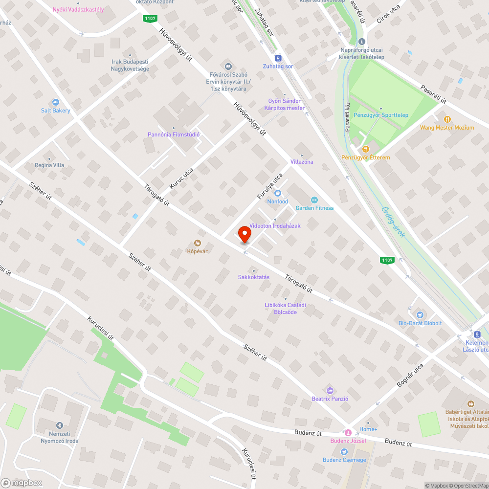 Járdát elfoglaló kukák és hulladék bejelentés helye