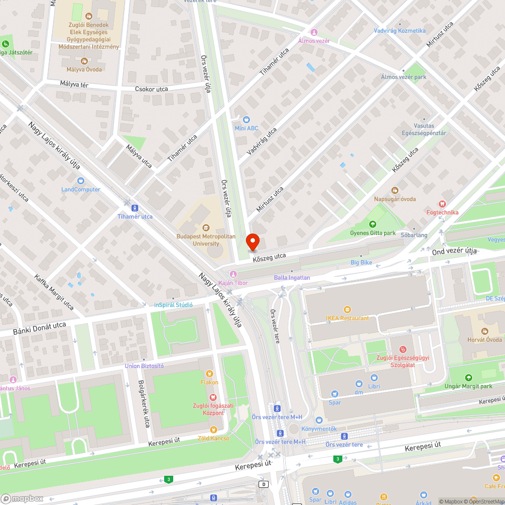 Zöld hulladék bejelentés helye