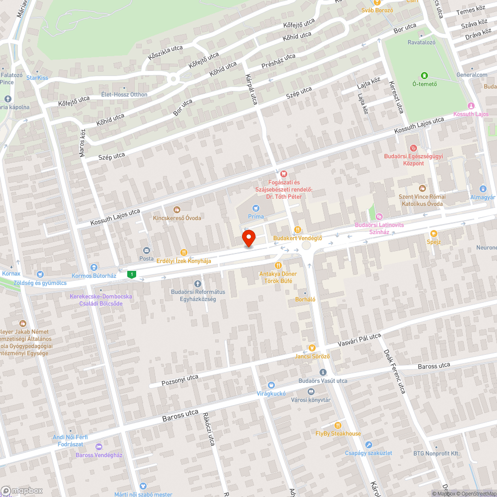 Elhagyott autóroncs bejelentés helye