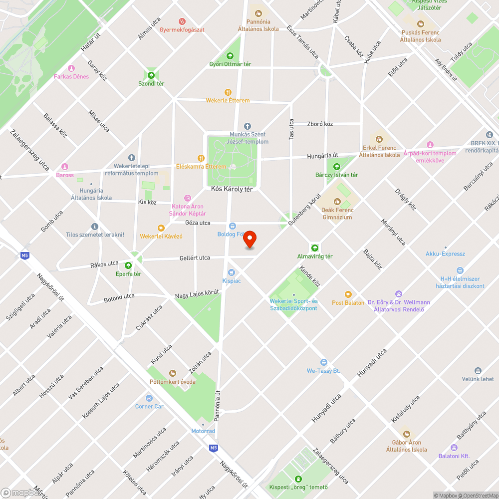 Saras, elhanyagolt úttest Wekerletelepen bejelentés helye