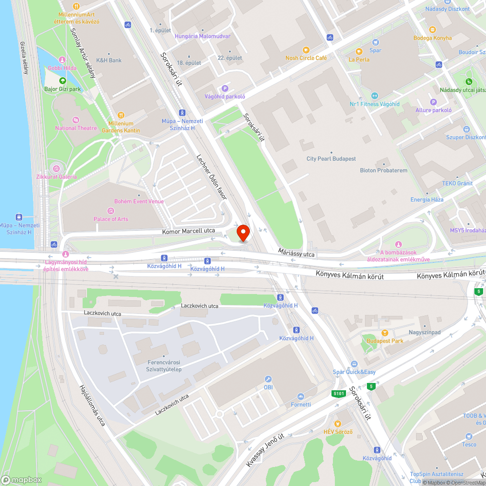 Kerékpáros becsatlakozás a Lechner Ödönre bejelentés helye