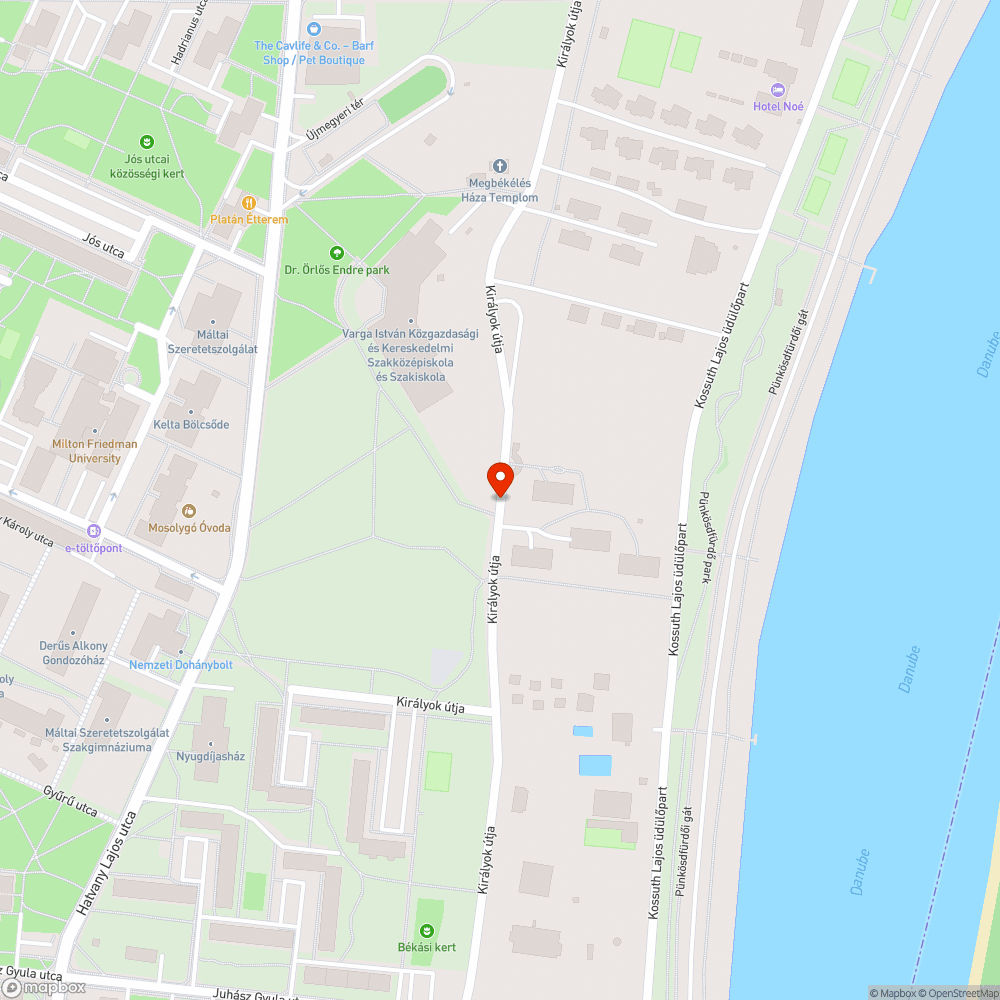 Több kisebb kátyú bejelentés helye