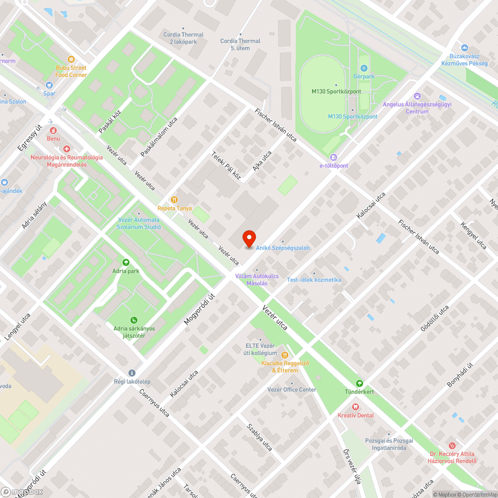 Kátyúk bejelentés helye