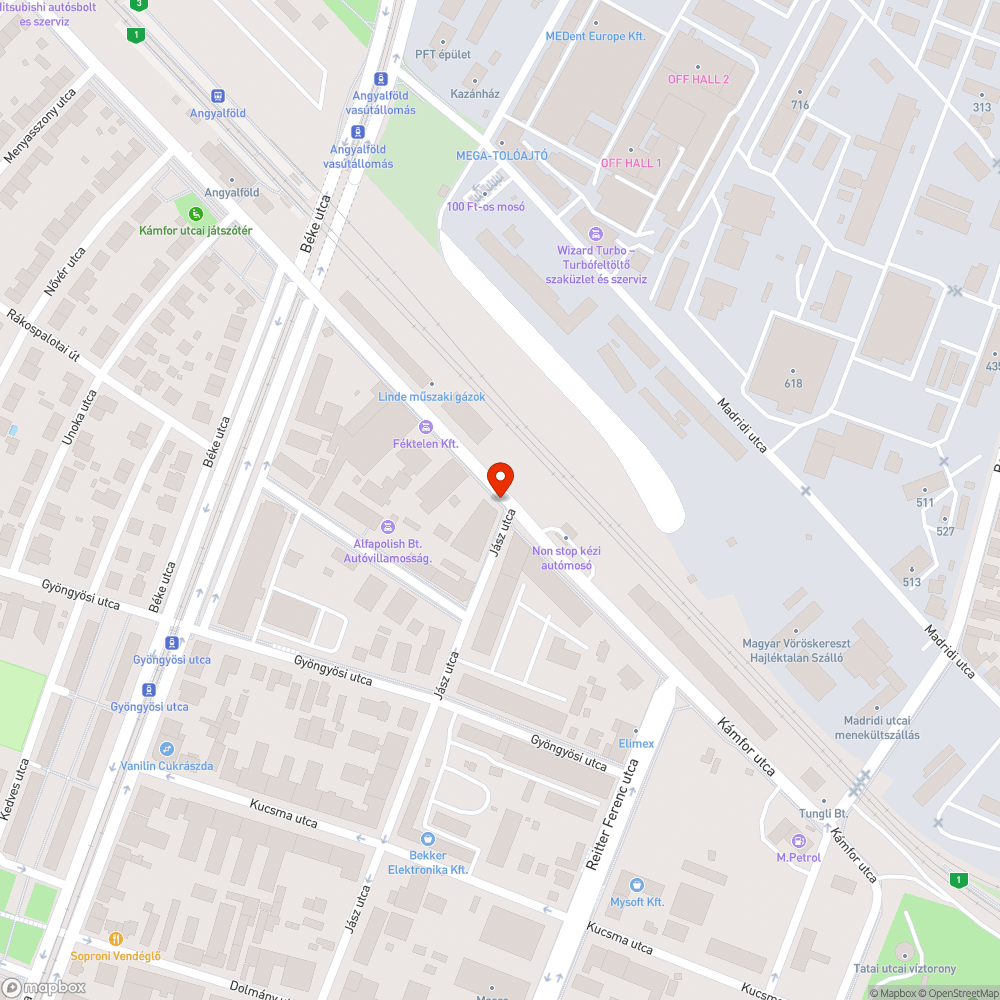 Kidöntött fa bejelentés helye