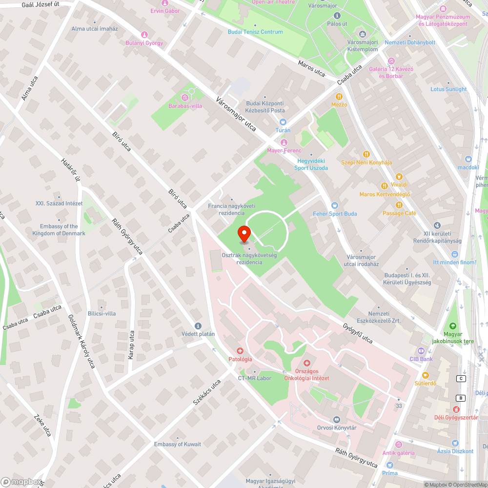 Járhatatlan járda bejelentés helye