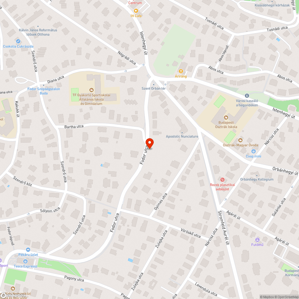 Kátyúk bejelentés helye