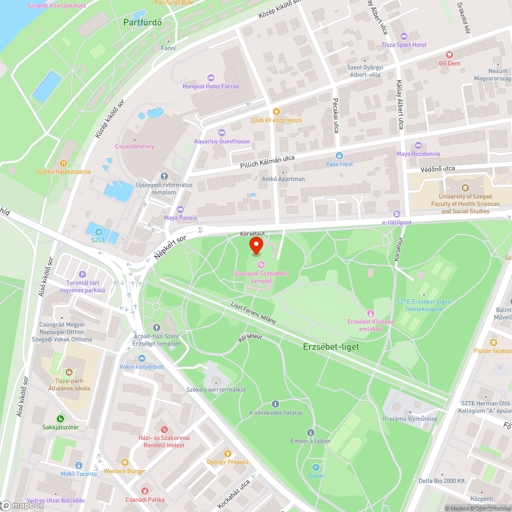 Újszegedi ligetben nyilvános wc zárva bejelentés helye