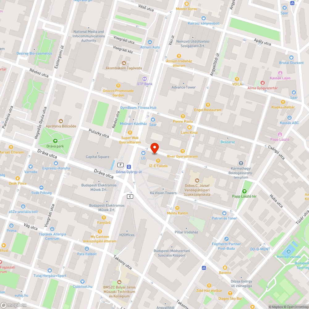 Botlásveszélyes közmű bejelentés helye