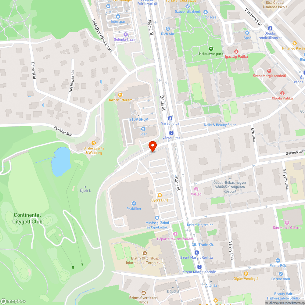 Kiégett lámpa bejelentés helye