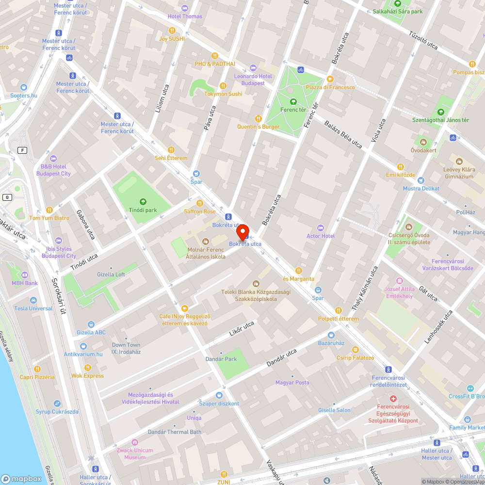 Kátyú az Ipar utcán bejelentés helye