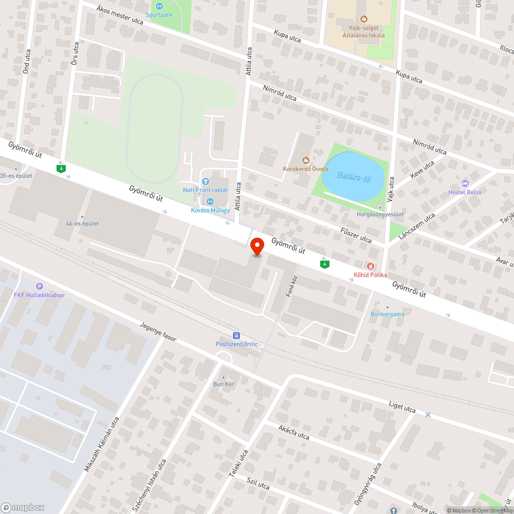 Lezúzott közműszekrény bejelentés helye