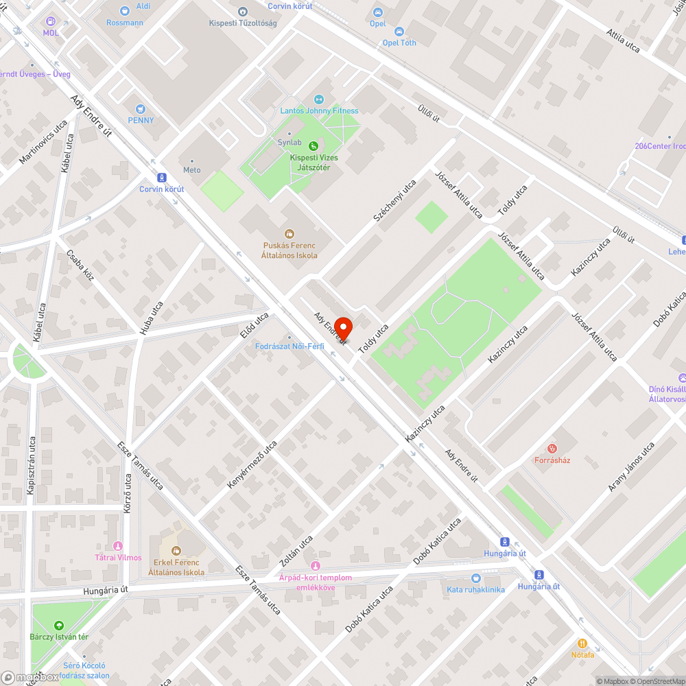 Roncs autó közterületen bejelentés helye