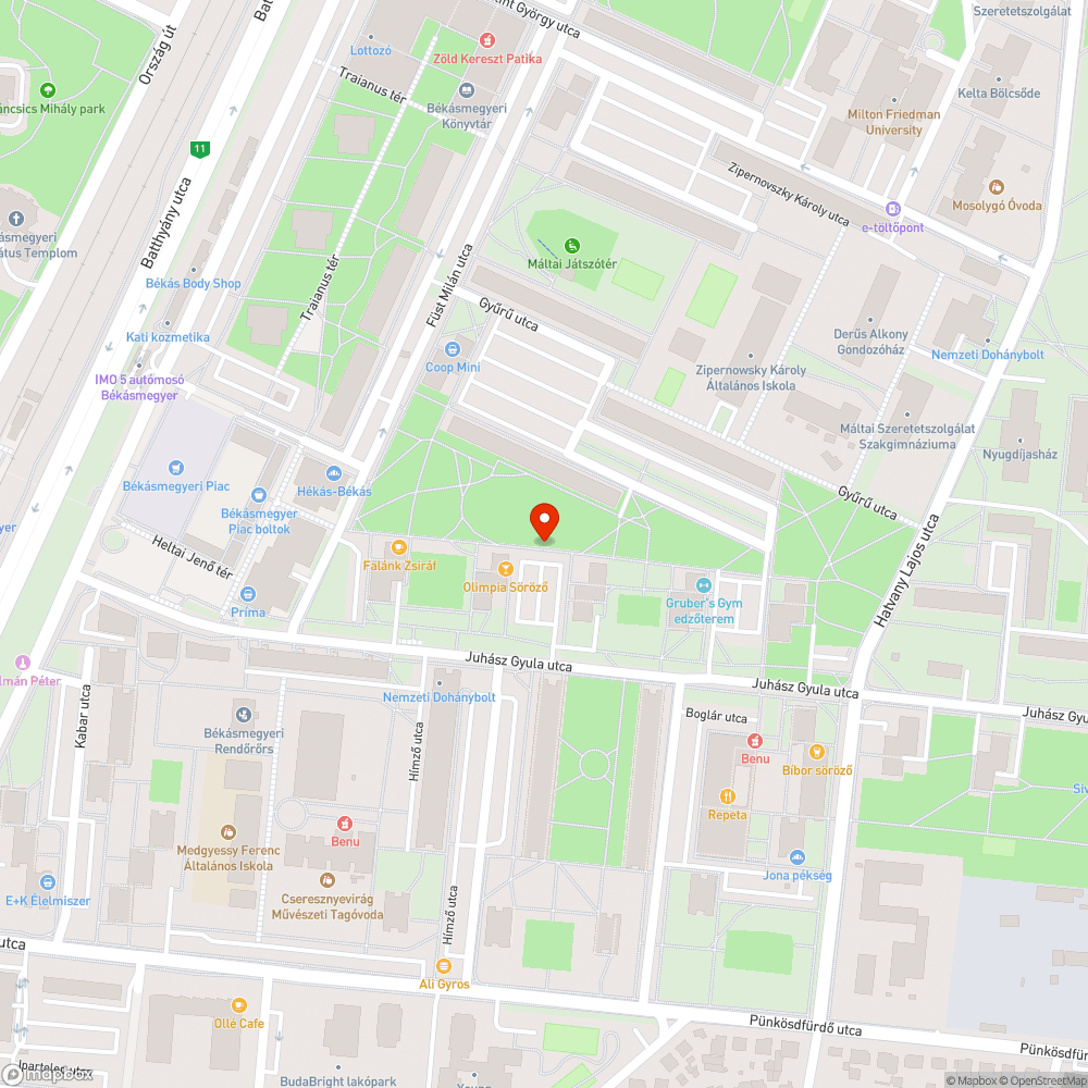 Leszakadt szemetes bejelentés helye