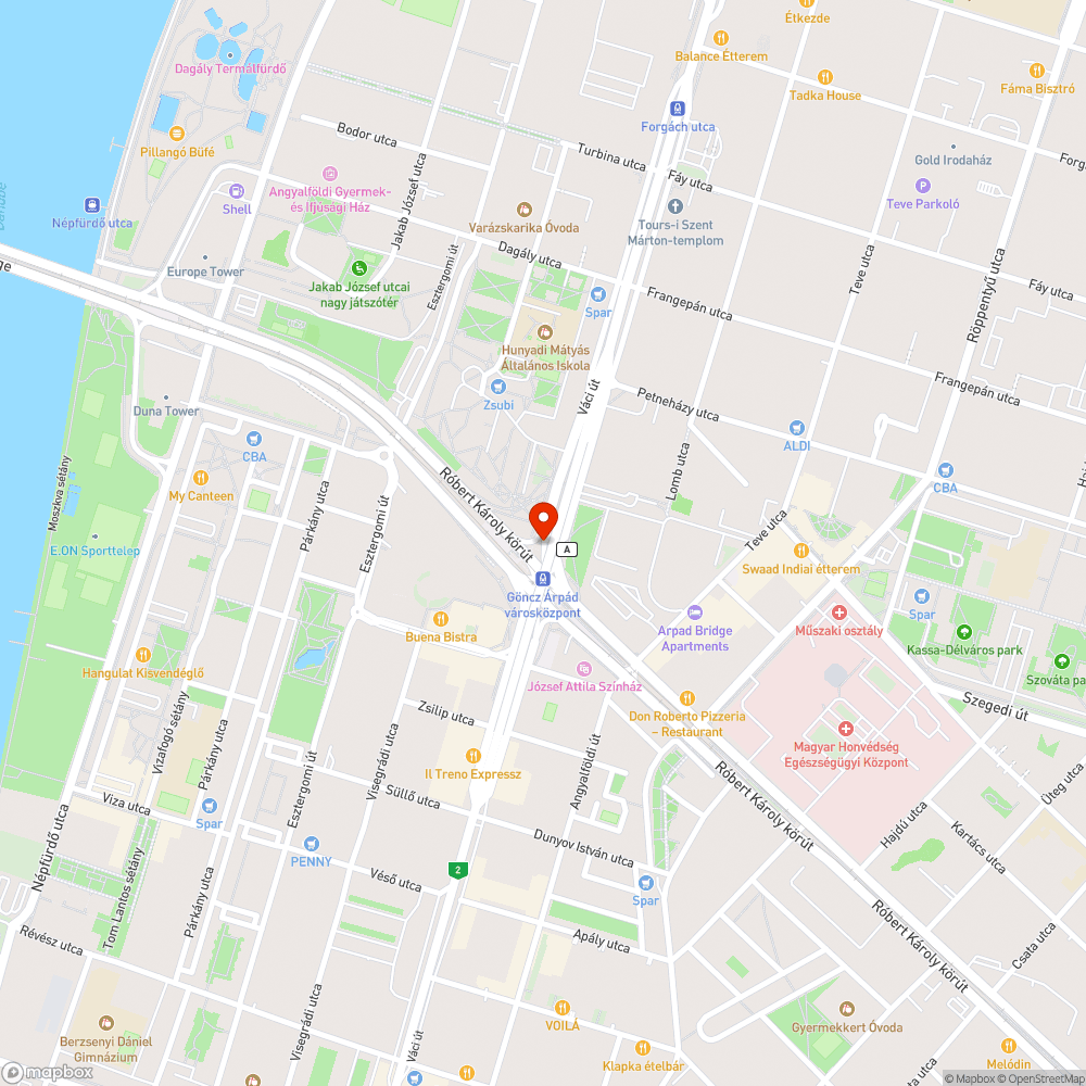 Botlásveszély bejelentés helye