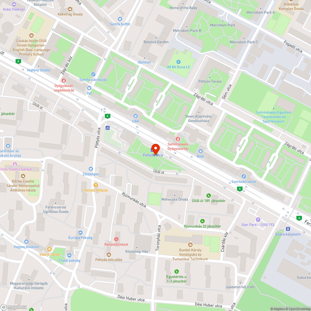 Graffiti bejelentés helye